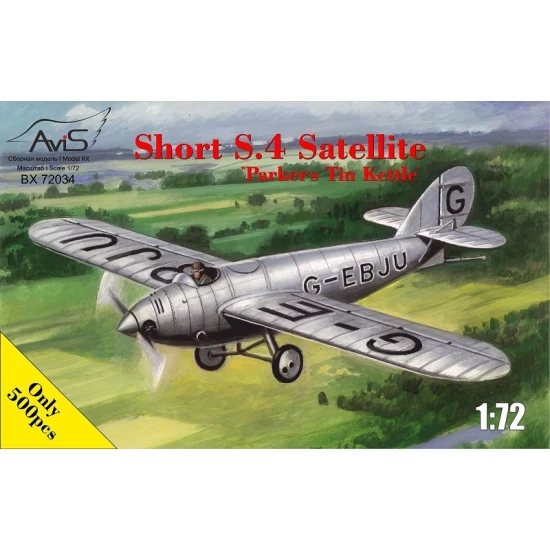 1/72 Short S.4 Satellite Parkers Tin Kettle 2-seat Monoplane