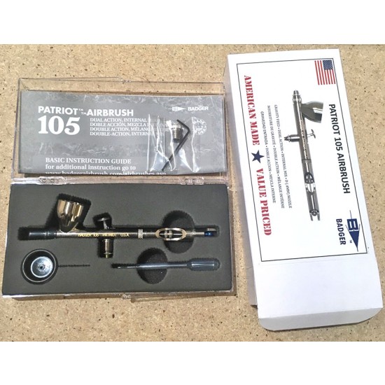 "Patriot" Dual Action Internal Mix Gravity Feed Airbrush Set