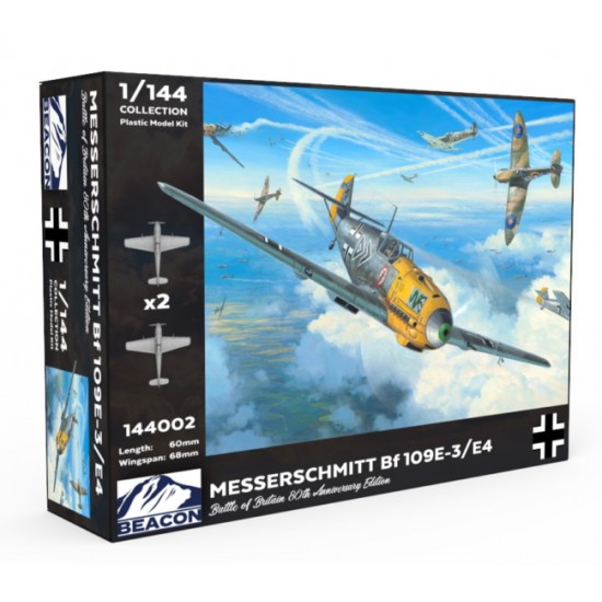 1/144 Messerschmitt Bf109E-3/E4 (2 kits)