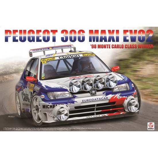 1/24 Peugeot 306 Maxi Evo2 '98 Monte Carlo Rally Class Winner