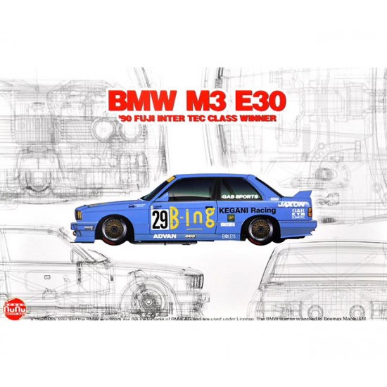 1/24 BMW M3 E30 JTC '1990 InterTEC class winner