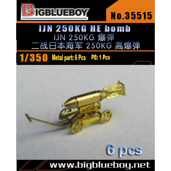 1/350 IJN 250kg HE Bombs (6pcs)