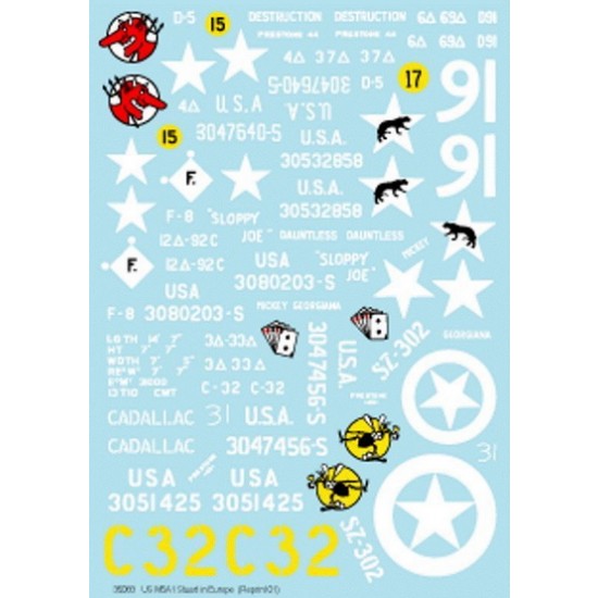 1/35 Decals for US M5A1 Stuart in Europe #2