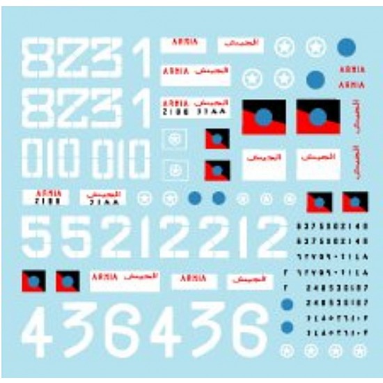 1/35 African Wars #1 - Somalia T-34-85M, T-54A(M), T-55A and BTR-60PB Markings