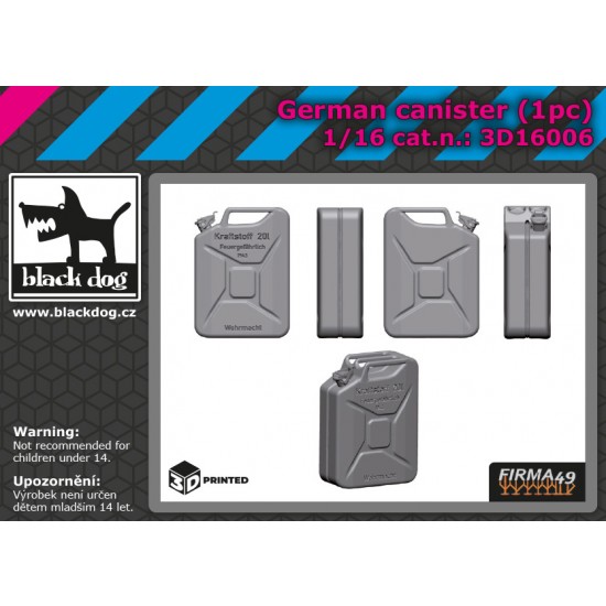 1/16 German Canister (1pc)