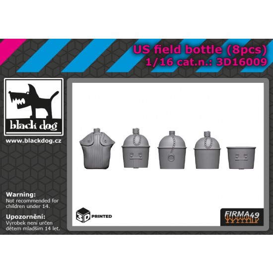 1/16 US Field Bottle (8pcs)