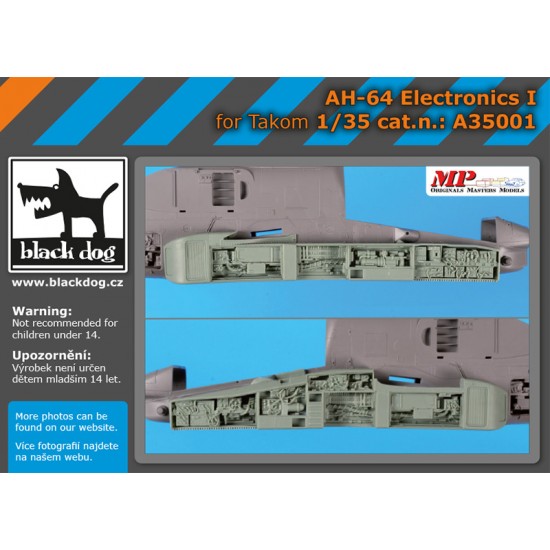 1/35 AH-64 Apache Attack Helicopter Electronics I for Takom kits