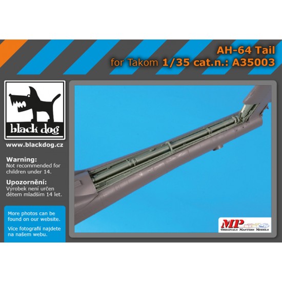 1/35 AH-64 Apache Attack Helicopter Tail for Takom kits