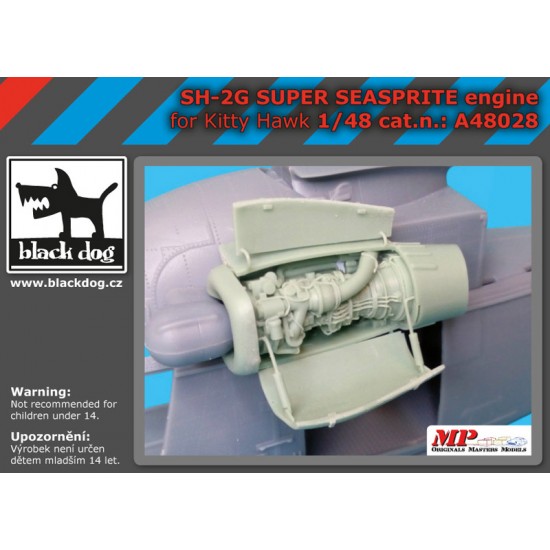 1/48 SH-2G Super Seasprite Engine for Kitty Hawk kits