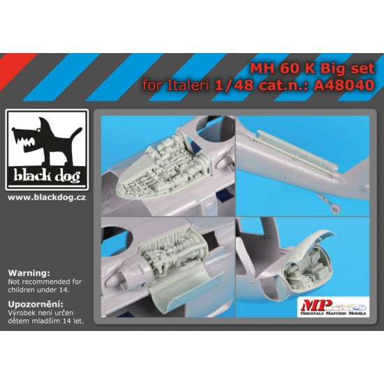 1/48 MH-60K Big Detail Set for Italeri kits