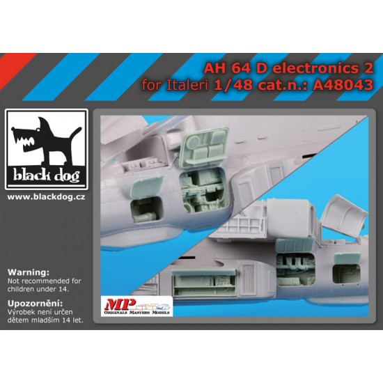 1/48 AH-64D Apache Longbow Electronics Vol.2 for Italeri kits
