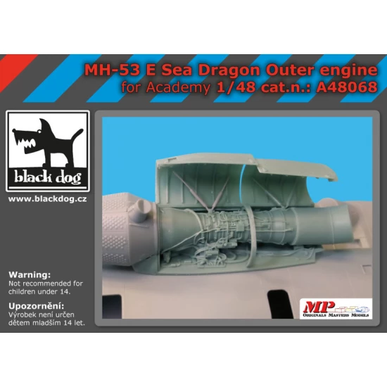 1/48 MH-53 E Dragon Outer Engine for Academy kits