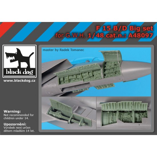 1/48 McDonnell Douglas F-15 B/D Eagle Super Detail Set for Great Wall Hobby kits