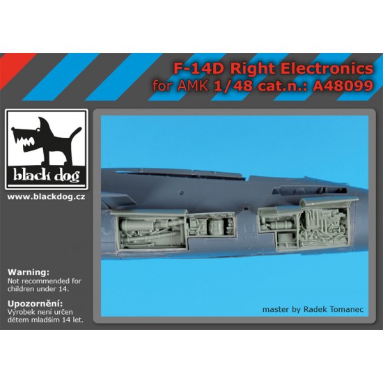 1/48 Grumman F-14D Tomcat Right Electronics for AMK kits
