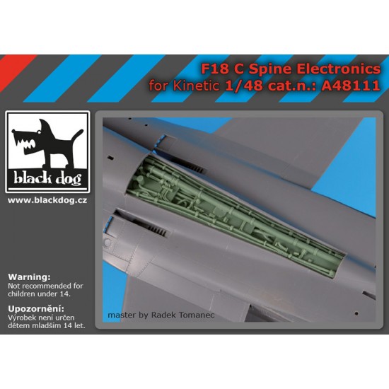 1/48 F-18 C Hornet Spine Electronic for Kinetic kits