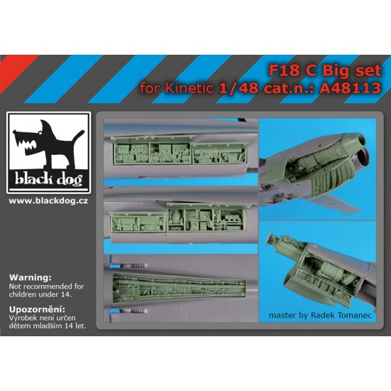 1/48 F-18 C Hornet Super Detail Set for Kinetic kits