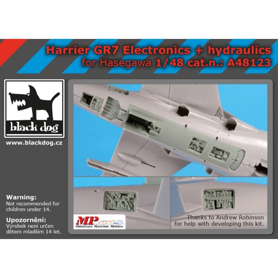 1/48 Harrier Gr 7 Electronics & Hydraulics Detail Set for Hasegawa kits