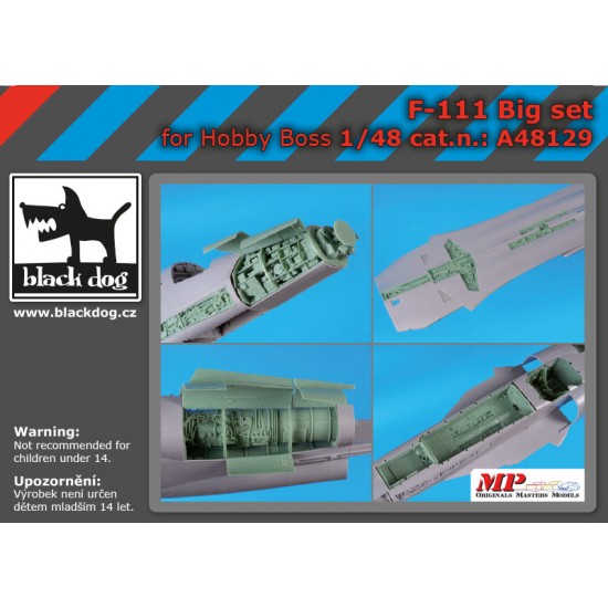 1/48 General Dynamics F-111 Aardvark Super Detail set for Hobby Boss kits