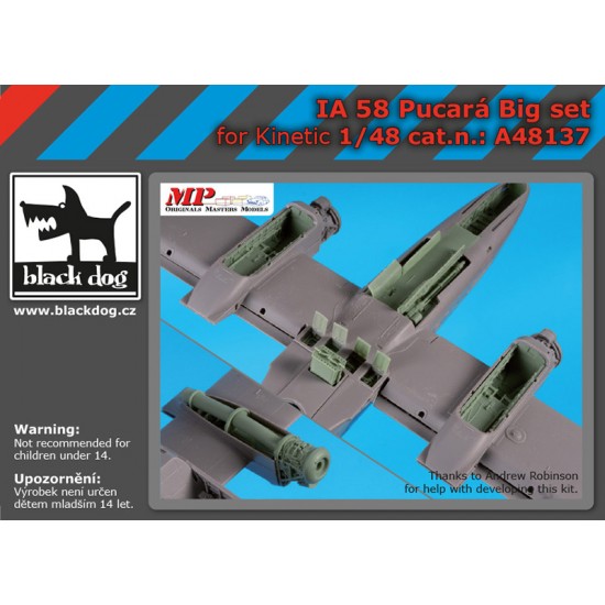 1/48 FMA IA 58 Pucara Super Detail set for Kinetic kits