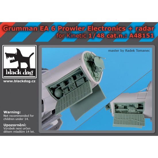 1/48 Grumman Ea 6 Prowler Electronics Radar for Kinetic kits