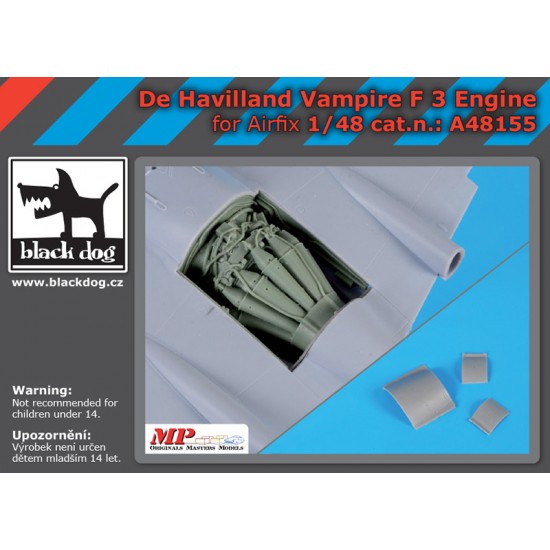 1/48 De Havilland Vampire F 3 Engine for Airfix kits