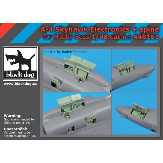 1/48 A-4 Skyhawk Electronics & Spine for HobbyBoss kits