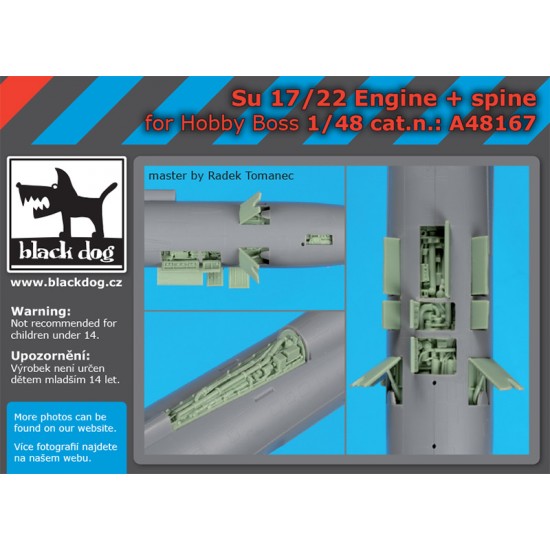 1/48 Sukhoi SU-17/22 Engine & Spine for HobbyBoss kits
