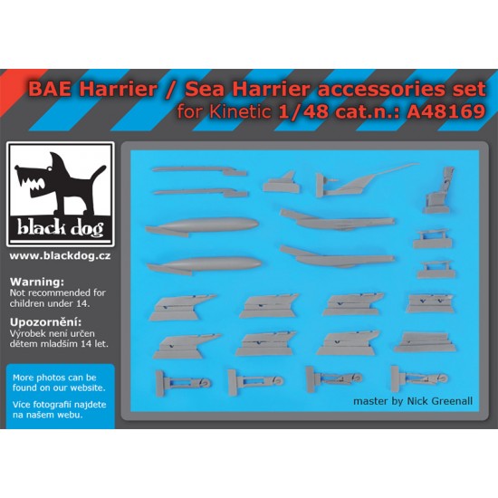 1/48 BAE Harrier / Sea Harrier Detail set for Kinetic kits