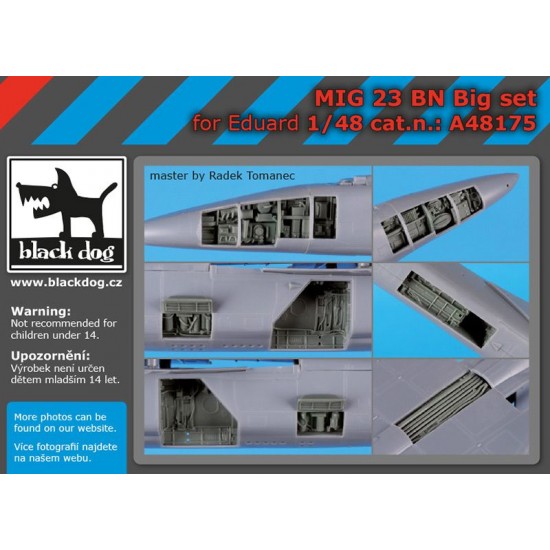 1/48 Mikoyan-Gurevich MiG-23 BN Super Detail Set for Eduard kits