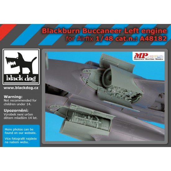 1/48 Blackburn Buccaneer Left Engine for Airfix kits