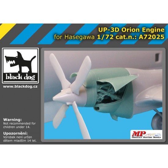 1/72 UP-3 D Orion Engine for Hasegava kits