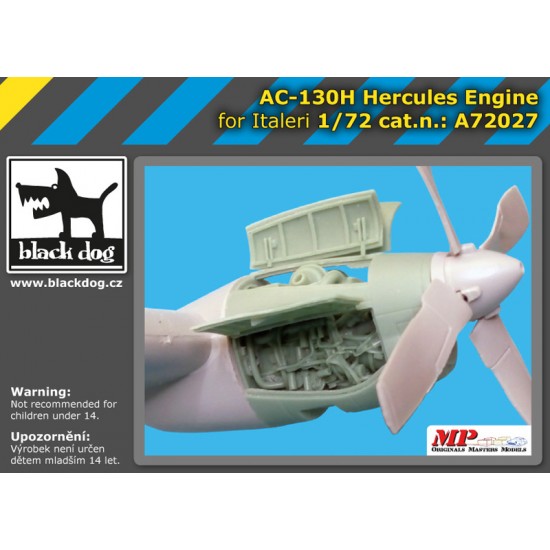 1/72 AC-130 H Hercules Engine for Italeri kits