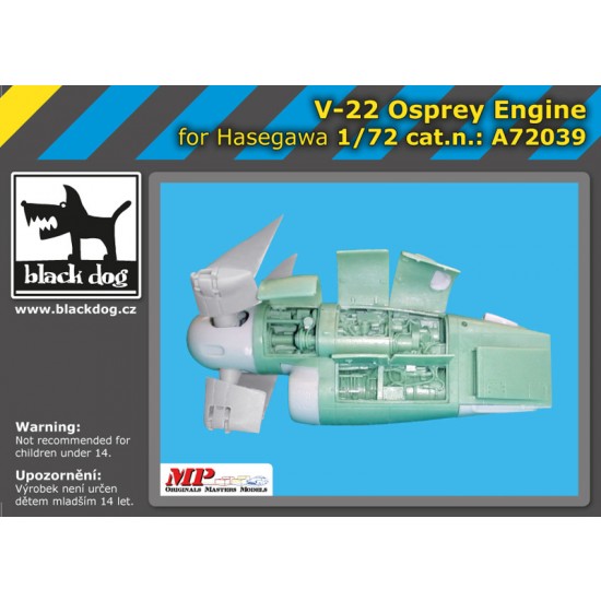 1/72 Bell Boeing V-22 Osprey Engine for Hasegawa kits