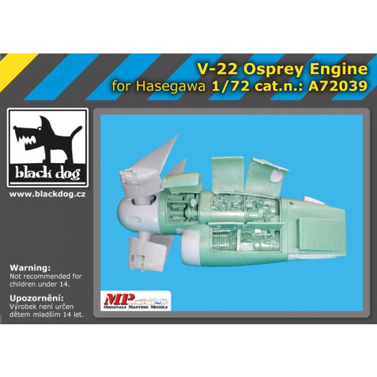 1/72 Bell Boeing V-22 Osprey Engine for Hasegawa kits