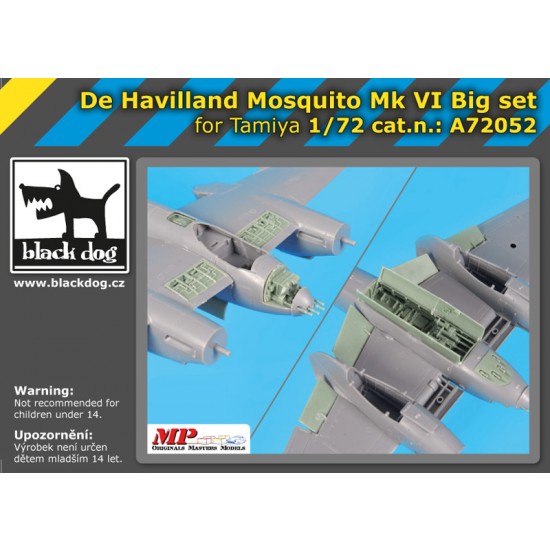 1/72 De Havilland Mosquito Mk VI Super Detail set for Tamiya kits