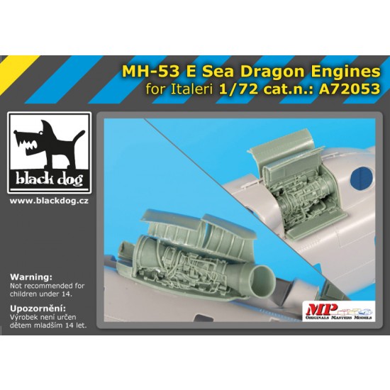 1/72 Sikorsky MH-53E Sea Dragon Engines for Italeri kits