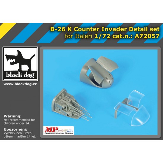 1/72 Douglas B-26 K Counter Invader Detail set for Italeri kits