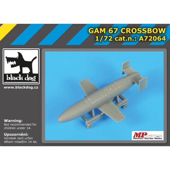 1/72 Northrop GAM 67 Crossbow Jet-powered Anti-radar Missile