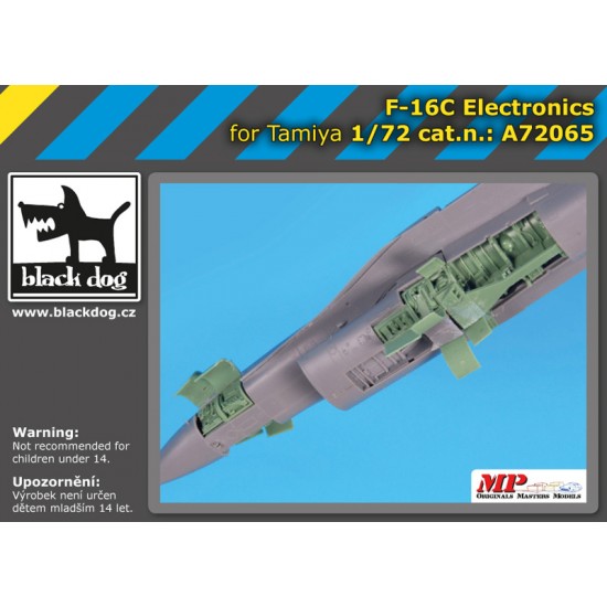 1/72 General Dynamics F-16 C Fighting Falcon Electronics for Tamiya kits