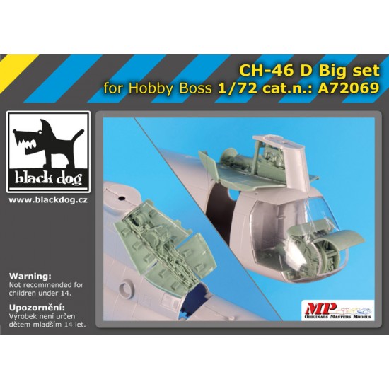 1/72 Boeing Vertol CH-46 D Super Detail Set for Hobby Boss kits