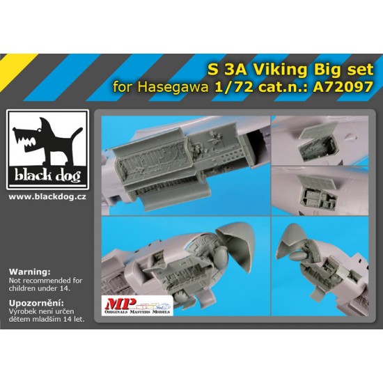 1/72 Lockheed S-3 A Viking Super Detail Set for Hasegawa kits