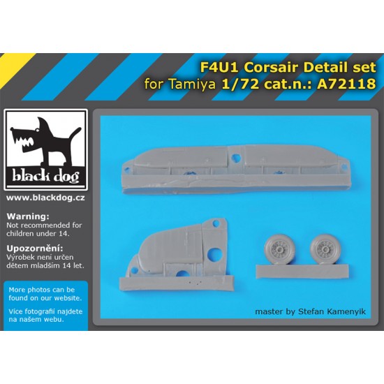 1/72 Vought F4U1 Corsair Detail set for Tamiya kits