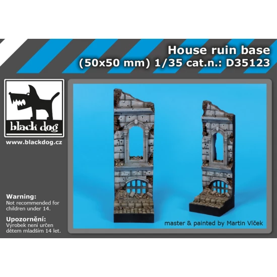 1/35 House Ruin Base (50mm x 50mm)