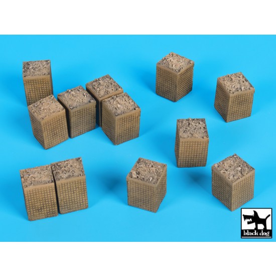 1/72 Sandbag Armoured Wall (HESCO) No.3
