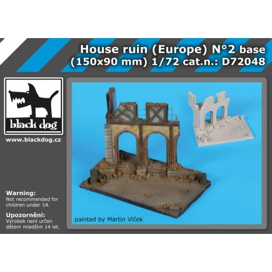 1/72 House Ruin (Europe) Vol.2 Base (150 x 90 mm)