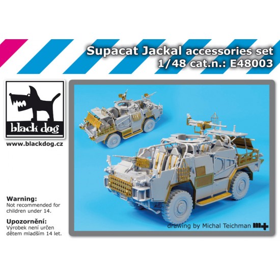 1/48 British Supacat Jackal MWMIK Armoured Wheeled Vehicle Accessories set