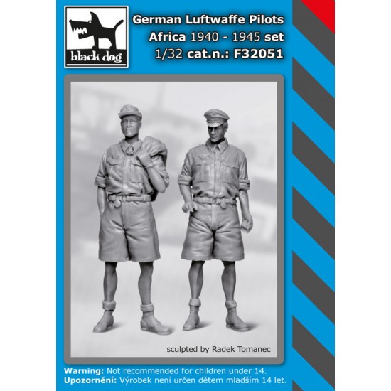 1/32 German Luftwaffe Pilots Set Africa 1940-1945