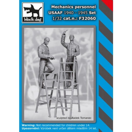 1/32 USAAF Mechanics Personnel 1940-45 Set (2 figures)