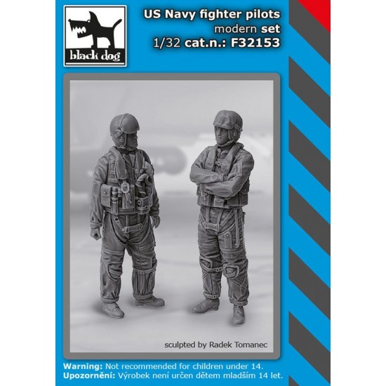 1/32 Modern US Navy Fighter Pilots set (2 figures)
