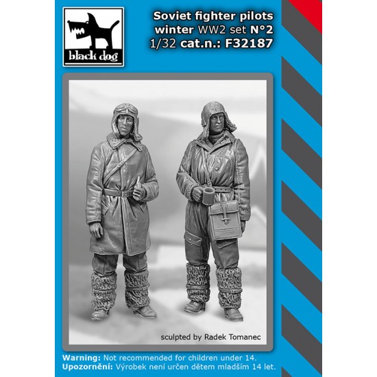 1/32 WWII Soviet Fighter Pilots Winter Vol.2 set (2 figures)